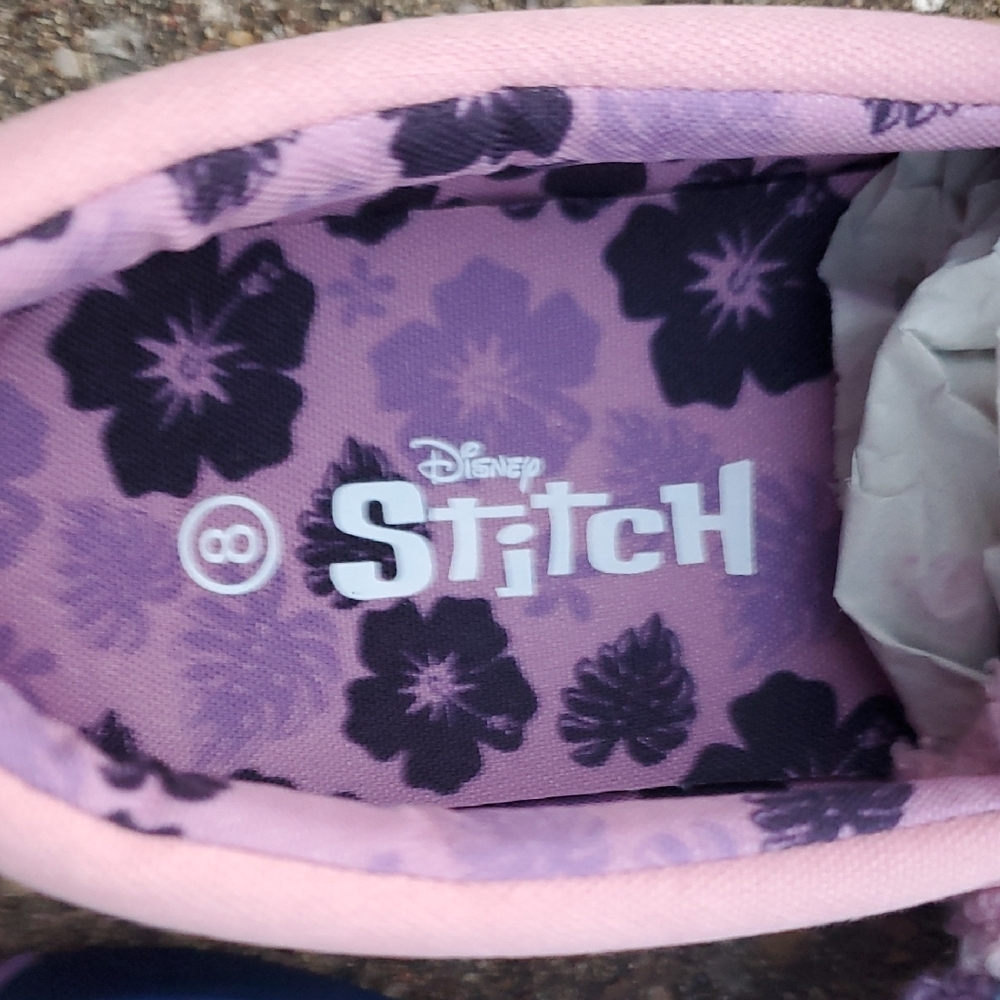 Ground Up Lilo & Stitch Angel Plush Fuzzy Slip-On Sneakers Women's 8 Trendsetter - Picture 7 of 7
